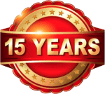 15 Years in Business Badge