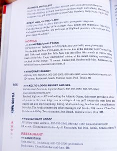 Travel Review Guide Book Page